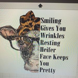 Custom Heifer Face Tshirt